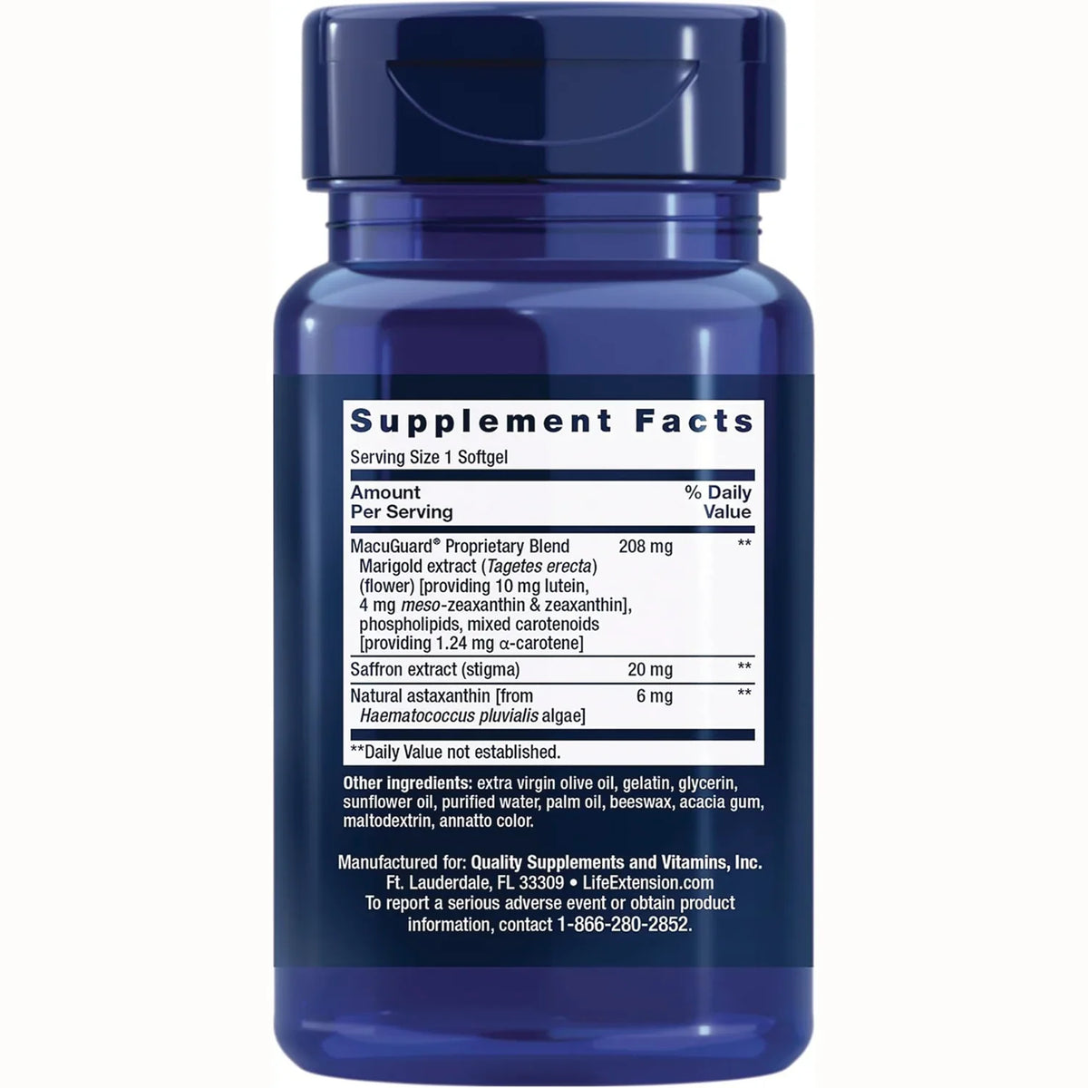 MacuGuard Ocular Support with Saffron & Astaxanthin