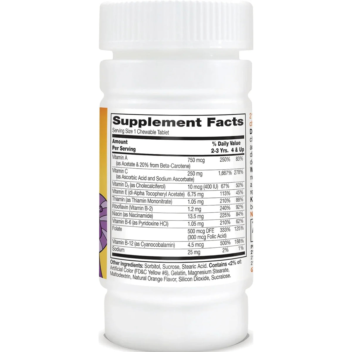 Zoo Friends with Extra C Children's Multivitamin - Orange