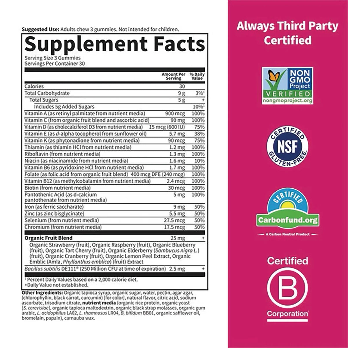 Vitamin Code Womens Multi with Iron Gummies - Cherry