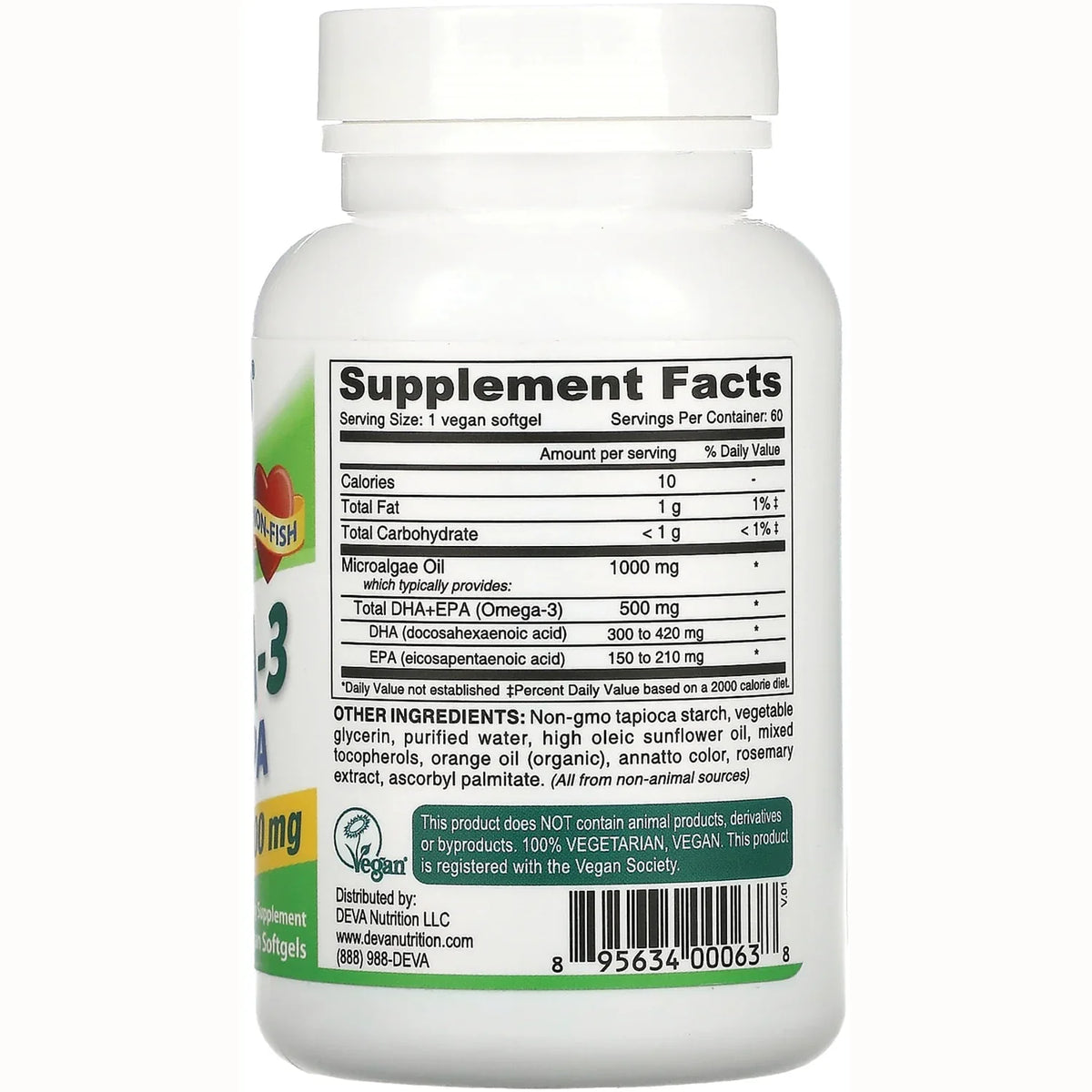 Vegan Omega-3 DHA-EPA