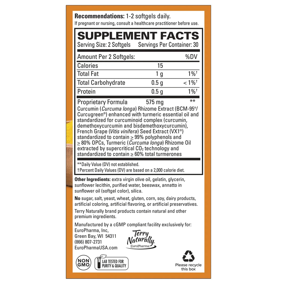 Terry Naturally CuraMed + Clinical OPC