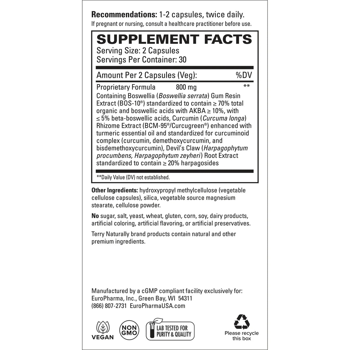 Terry Naturally Arthocin