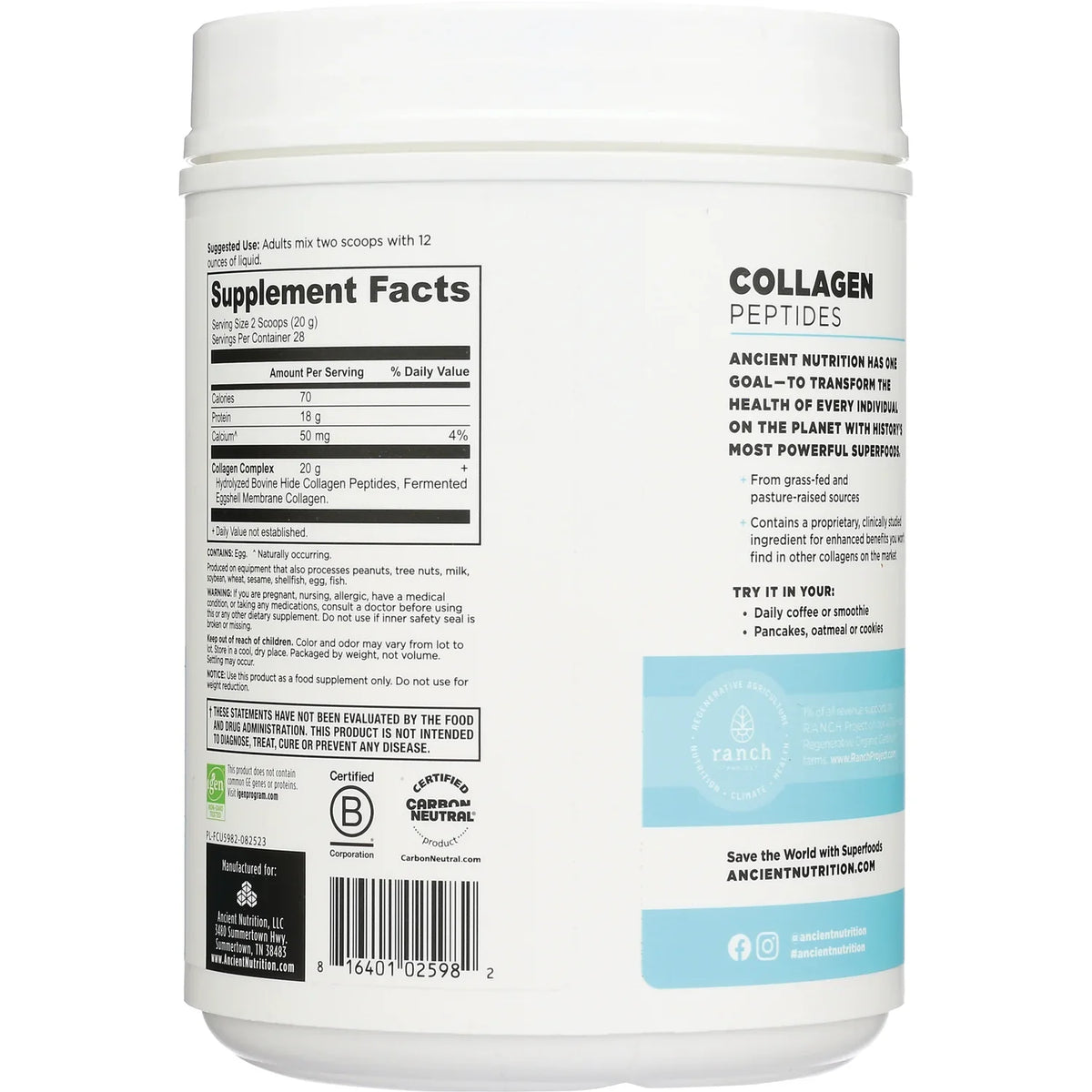Collagen Peptides - Unflavored