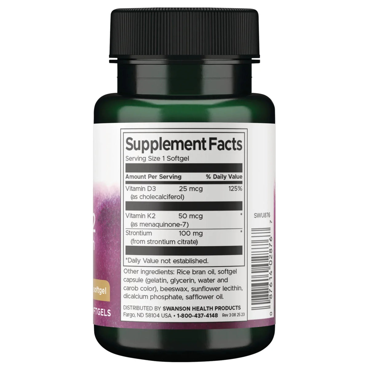 Vitamins D3 and K2 with Strontium