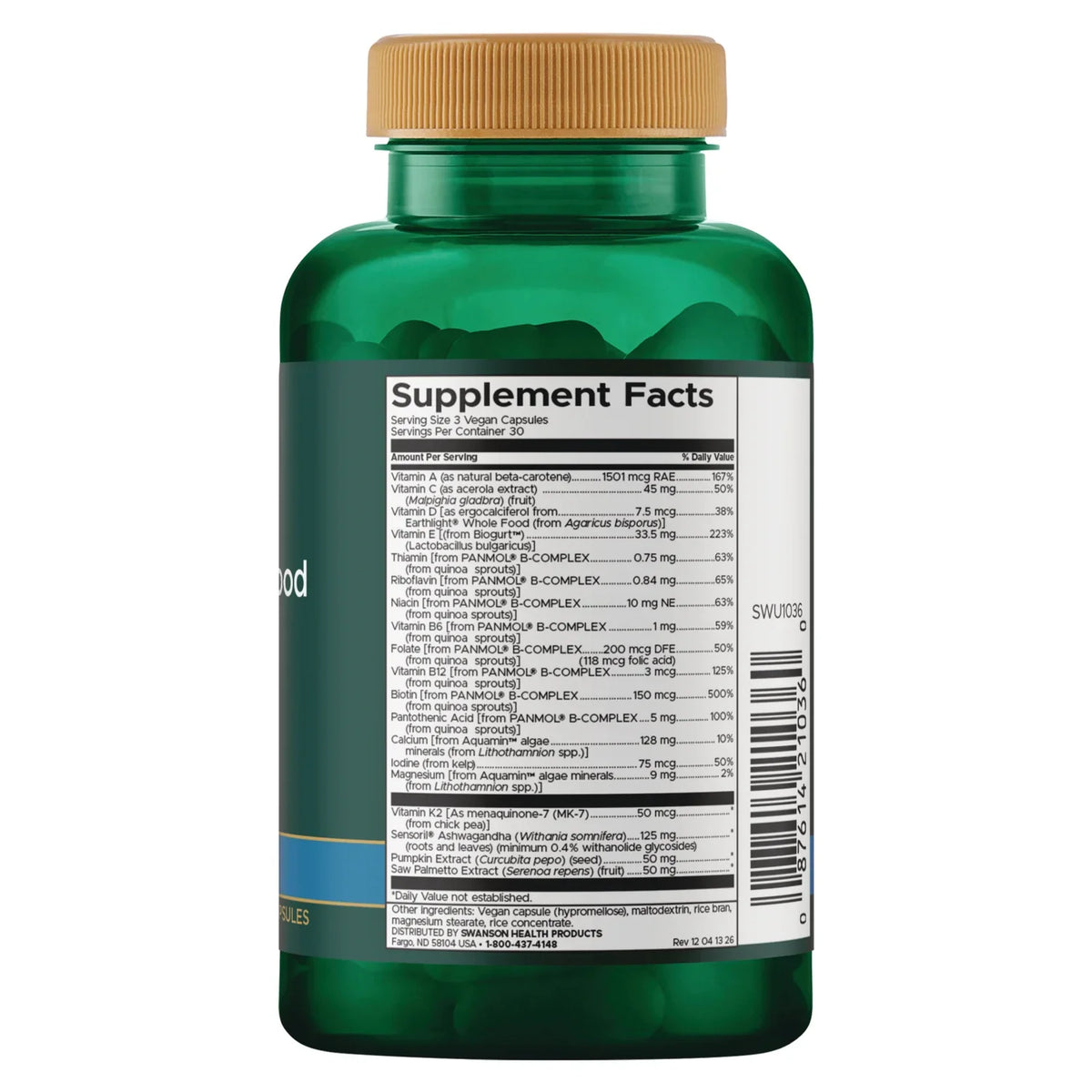 Advanced Real Food Multi Vegan - Men's Daily