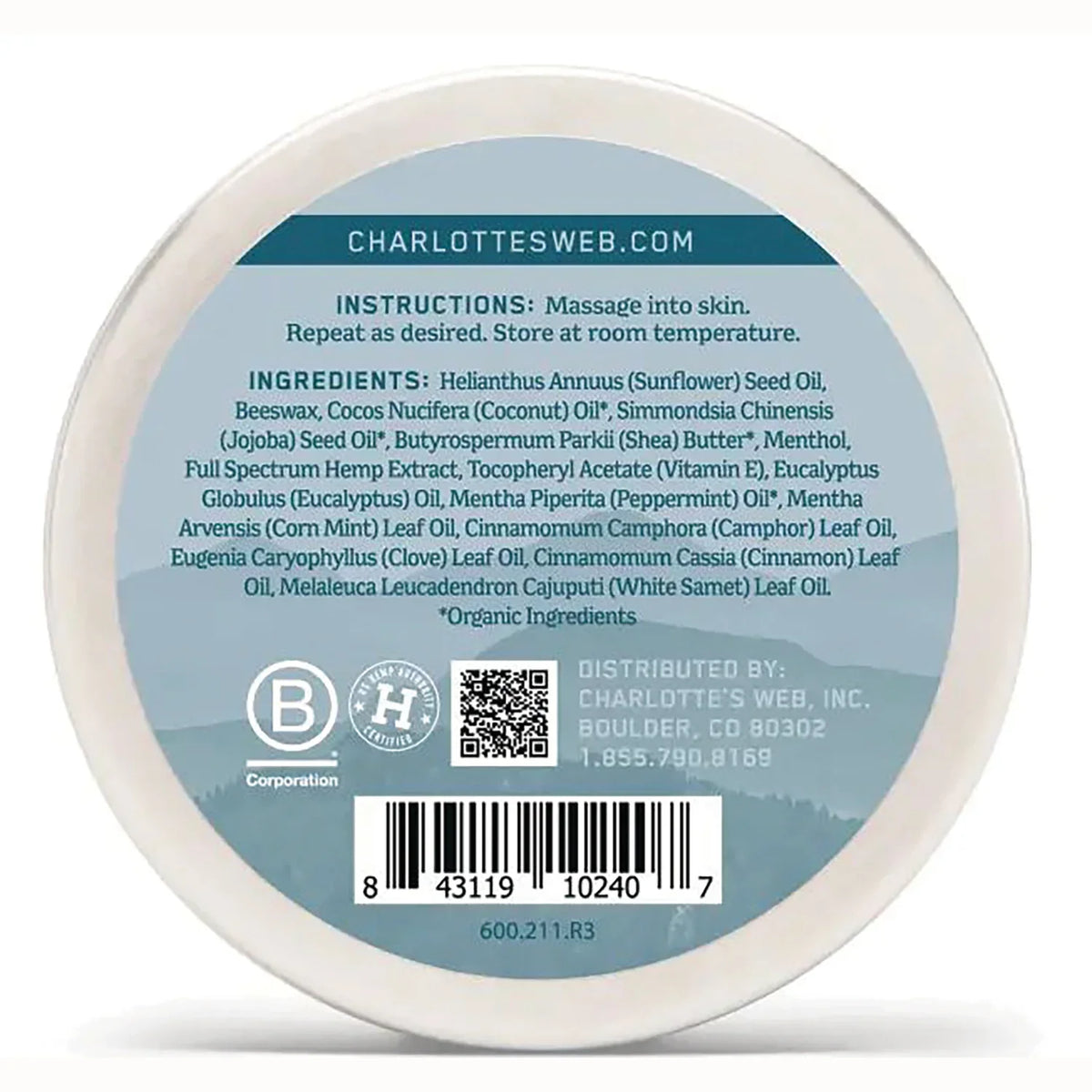 Full Spectrum Hemp Extract Balm