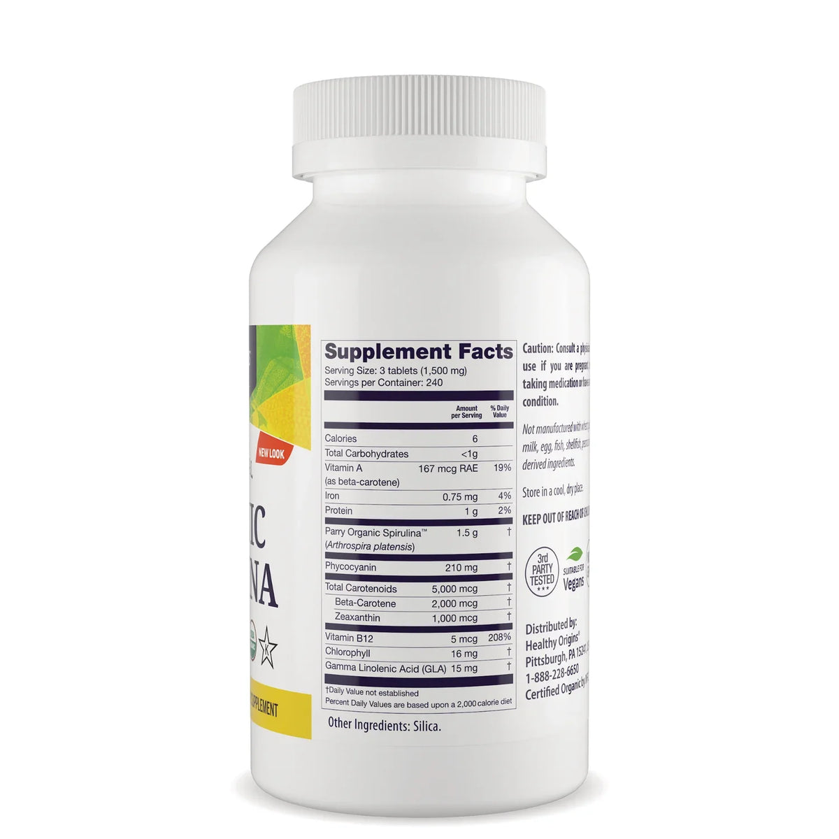 100% Natural Organic Spirulina