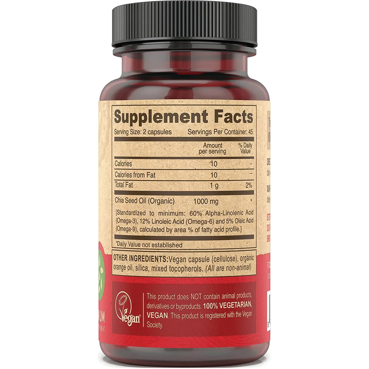 Vegan Chia Seed Oil