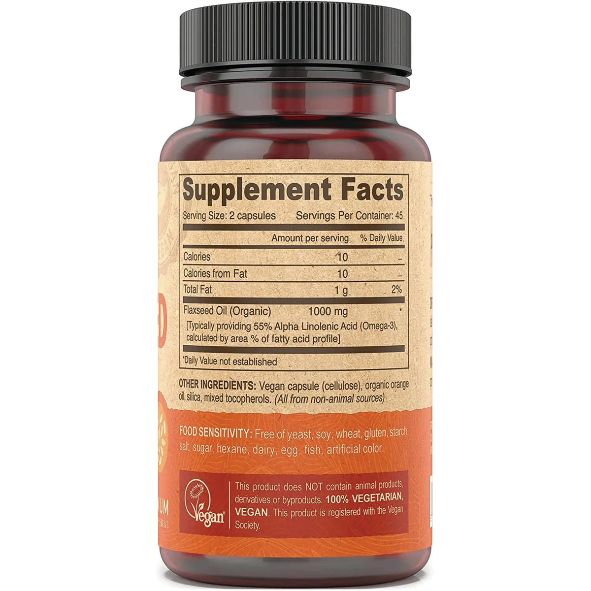 Vegan Flaxseed Oil